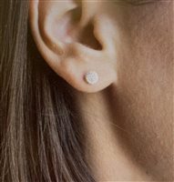 Solo pendiente Burato Mujer Diamonds Paillettes in Oro blanco Diamante BO139 - BO139